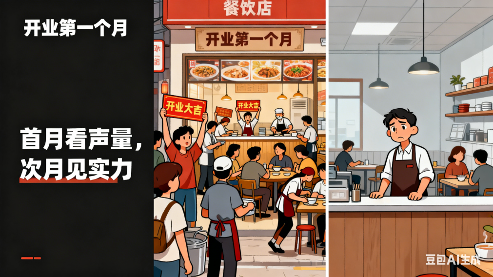 餐饮门店生意变化示意